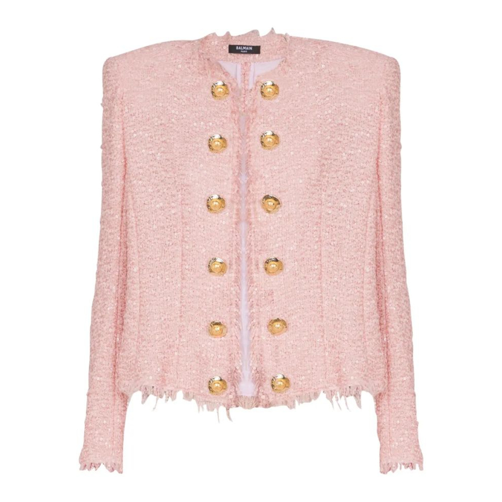 Veste 'Sequin-Embellished Tweed' pour Femmes