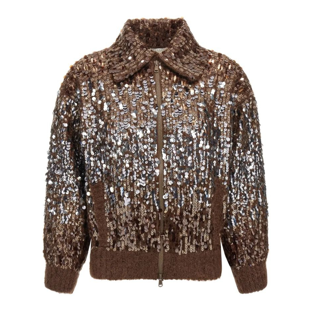 Cardigan 'Dazzling Dégradé Embroidery' pour Femmes