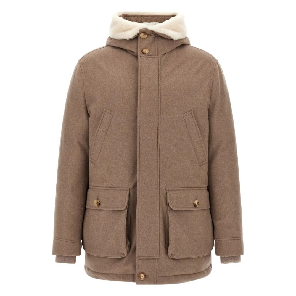 Doudoune en plumes 'Shearling-Detail' pour Hommes