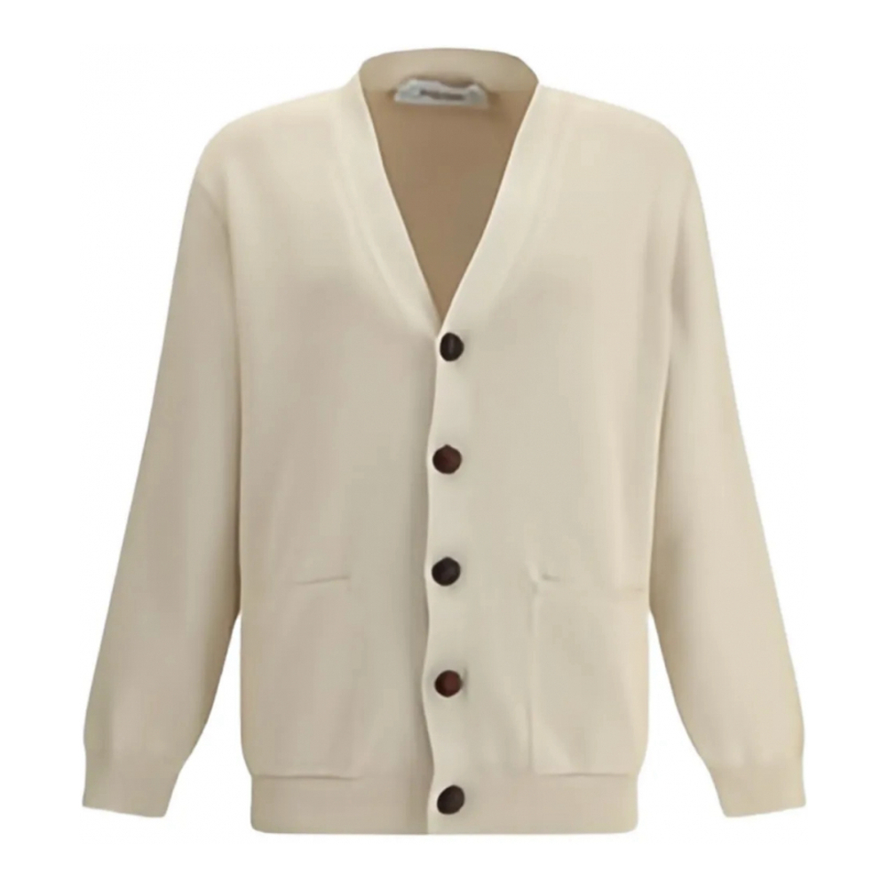 Cardigan 'Ribbed Back-Logo' pour Hommes