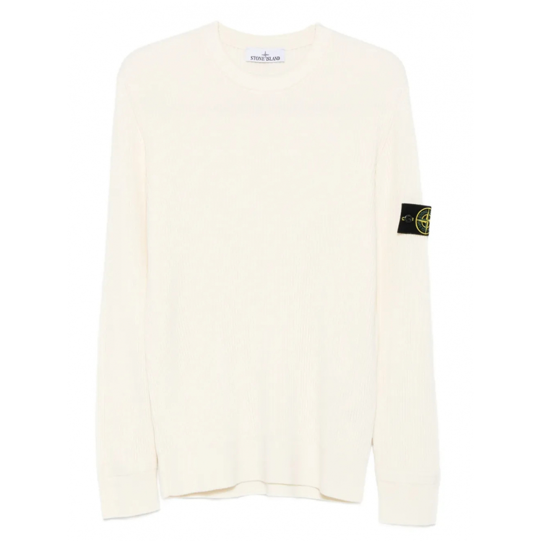 Pull 'Ribbed-Knit Logo-Patch' pour Hommes
