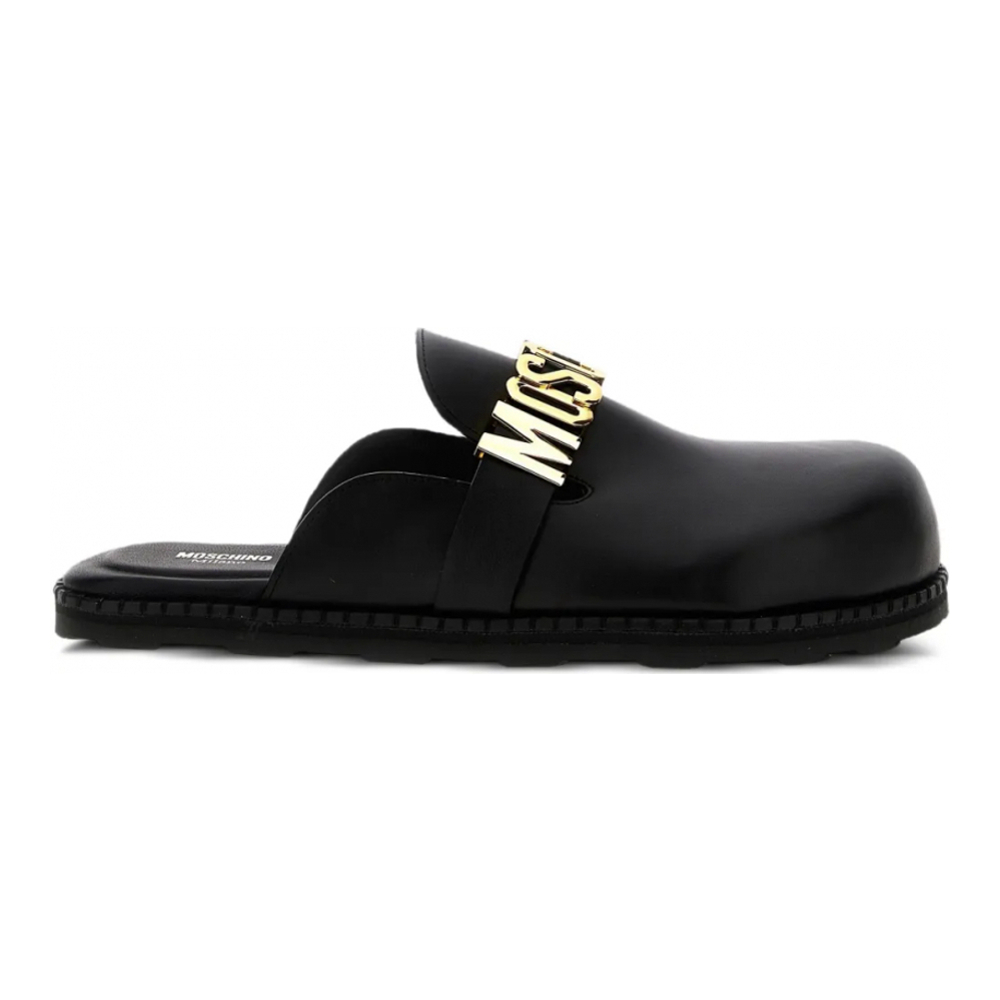 Men's 'Logo-Plaque' Mules