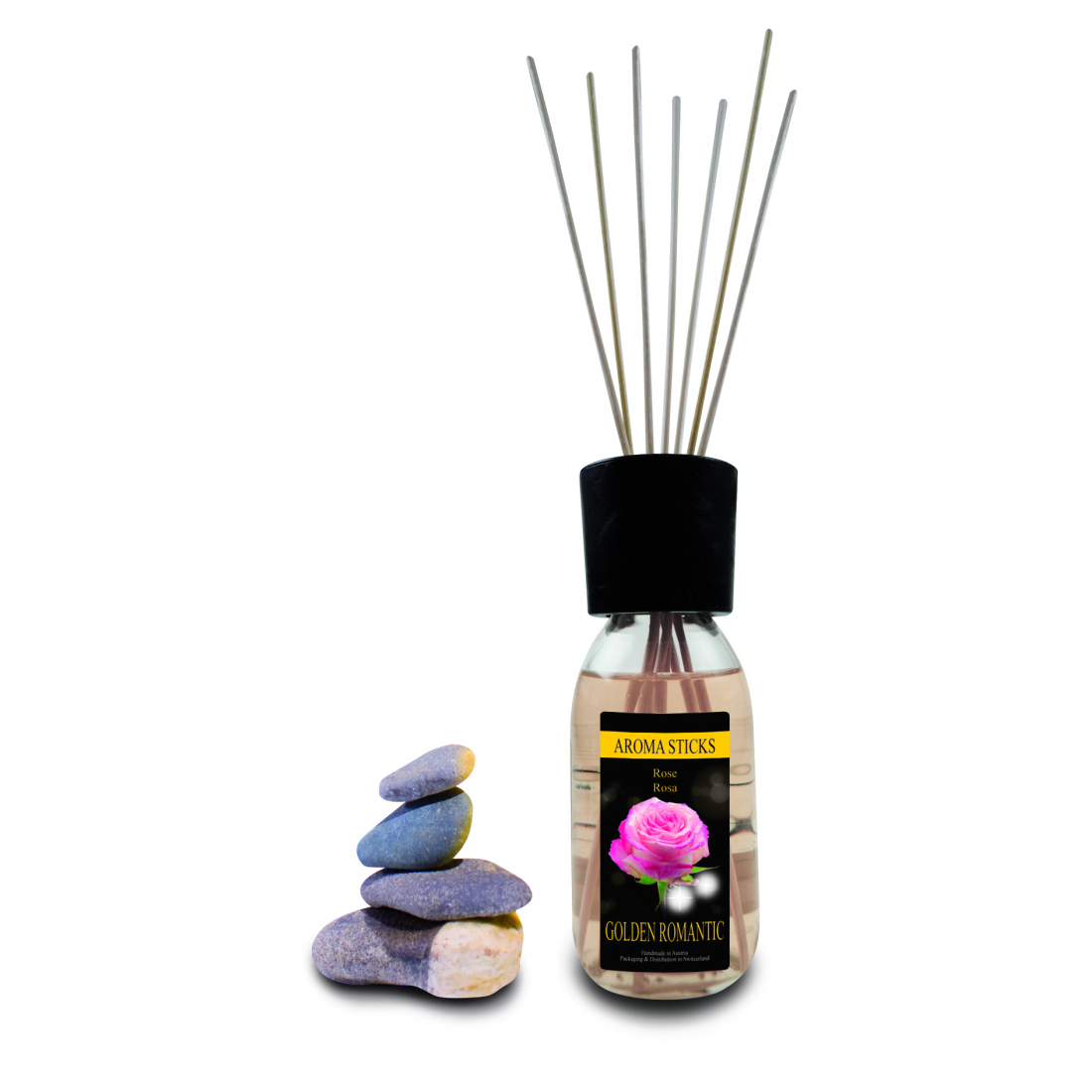 'Golden Romantic Rose' Diffuser Sticks - 125 ml