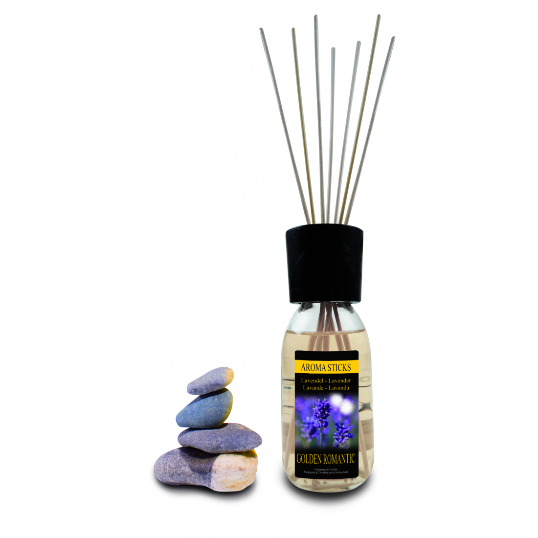 Bâtonnets diffuseurs 'Golden Romantic Lavender Reed' - 125 ml