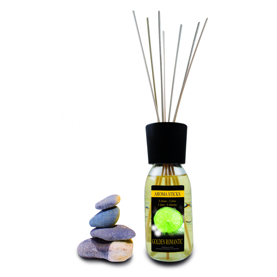 Bâtonnets diffuseurs 'Limao Golden Romantic' - 125 ml