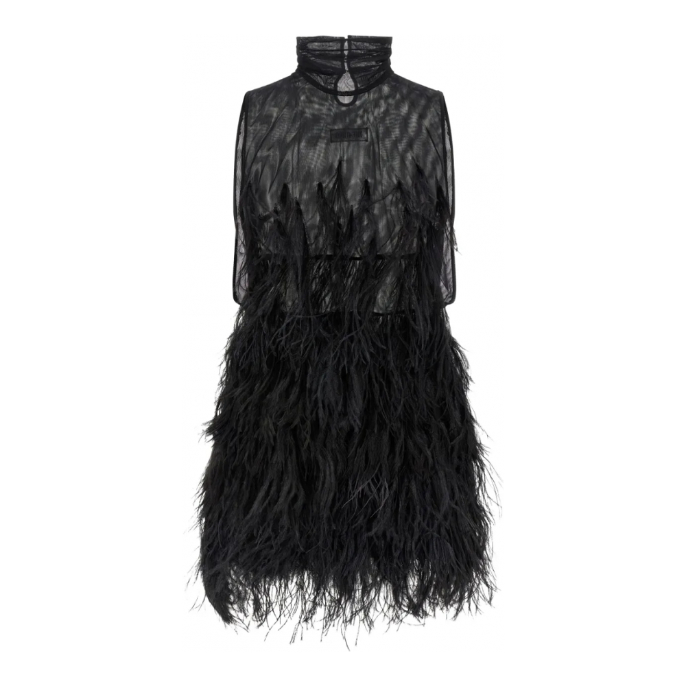 Robe mini 'Feather-Skirt' pour Femmes