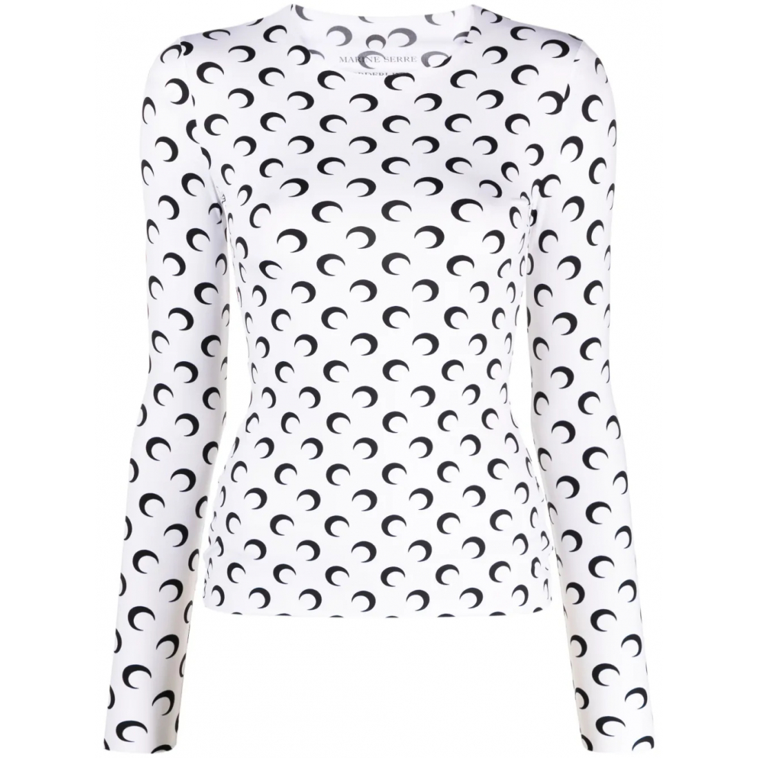 'Crescent Moon-Print' Langärmeliges Oberteil für Damen