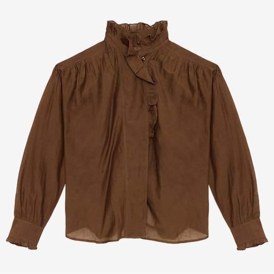 Blouse à manches longues 'Pamias Ruffled' pour Femmes