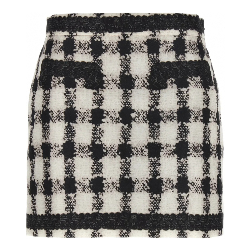 Women's 'Tweed-Print' Mini Skirt