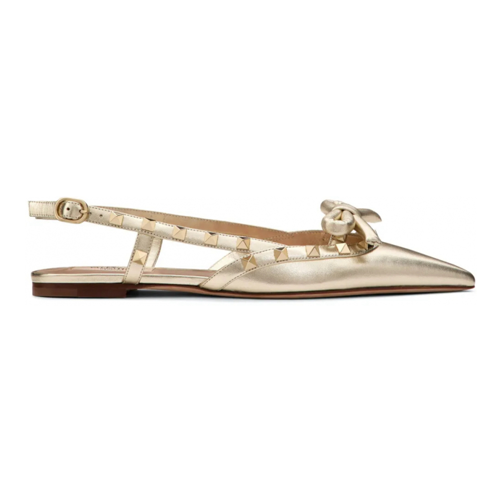 Ballerines 'Rockstud Bow Slingback' pour Femmes
