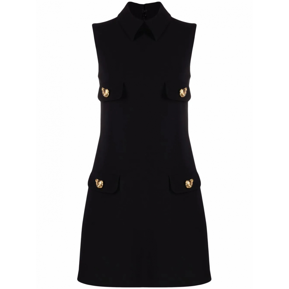 Robe sans manches 'Button-Embellished' pour Femmes