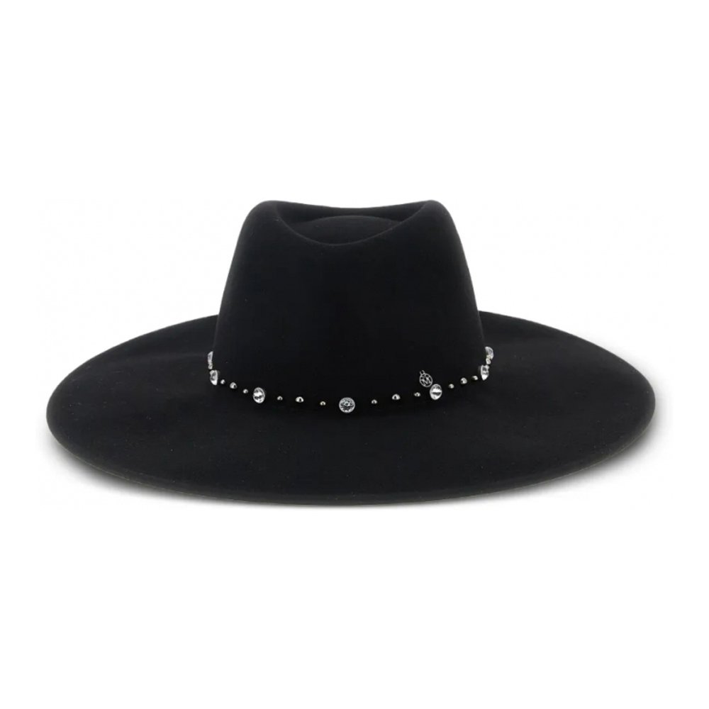 Chapeau 'Wide-Brim Crystal-Embellished' pour Femmes