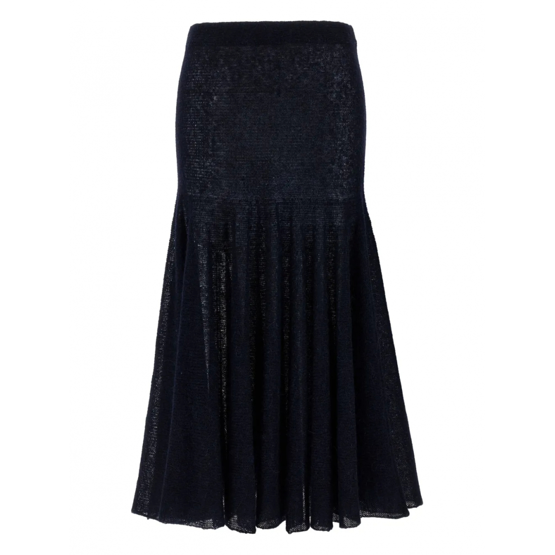 Jupe Midi 'Elastic-Waistband Flared' pour Femmes