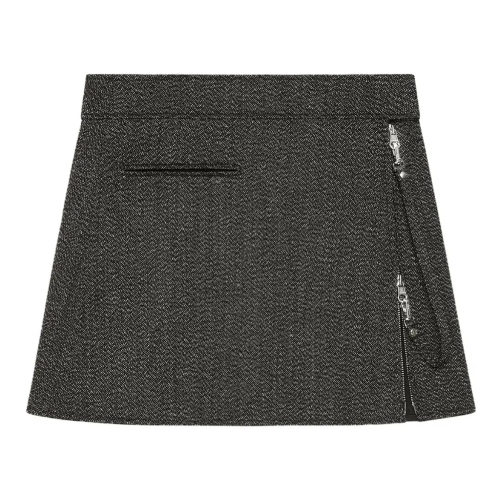 Mini Jupe 'Zippered Tweed' pour Femmes