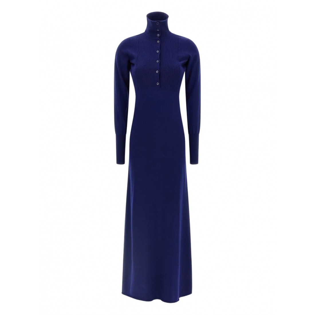 Women's 'Ribbed-Knit Polo' Maxi Dress