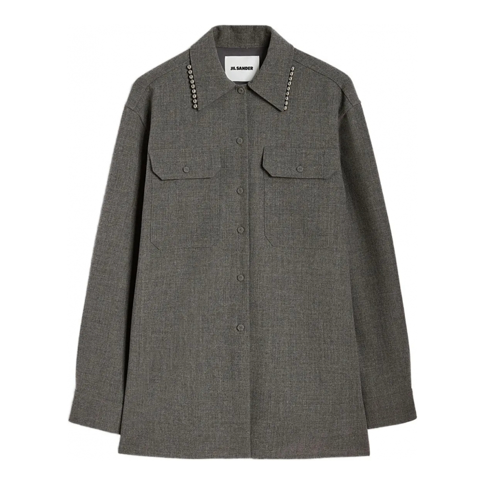 Chemise 'Pearl-Embellished Button-Up' pour Femmes