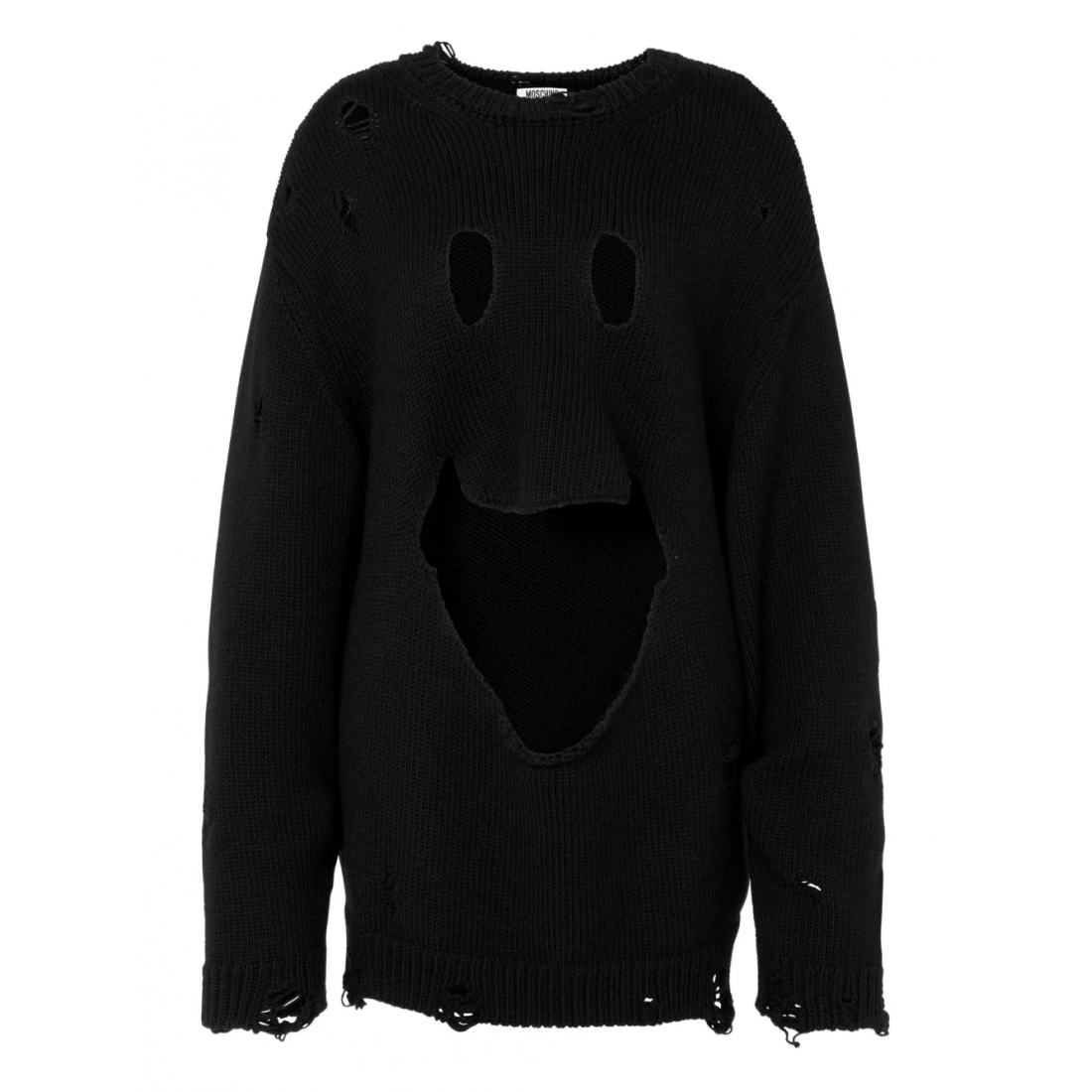 Pull 'Smiley Face Distressed' pour Femmes