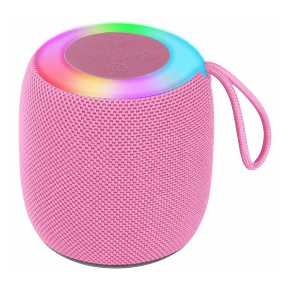 '5W with Built-in LED Strip' Bluetooth Speaker - 5 Watts - Pink