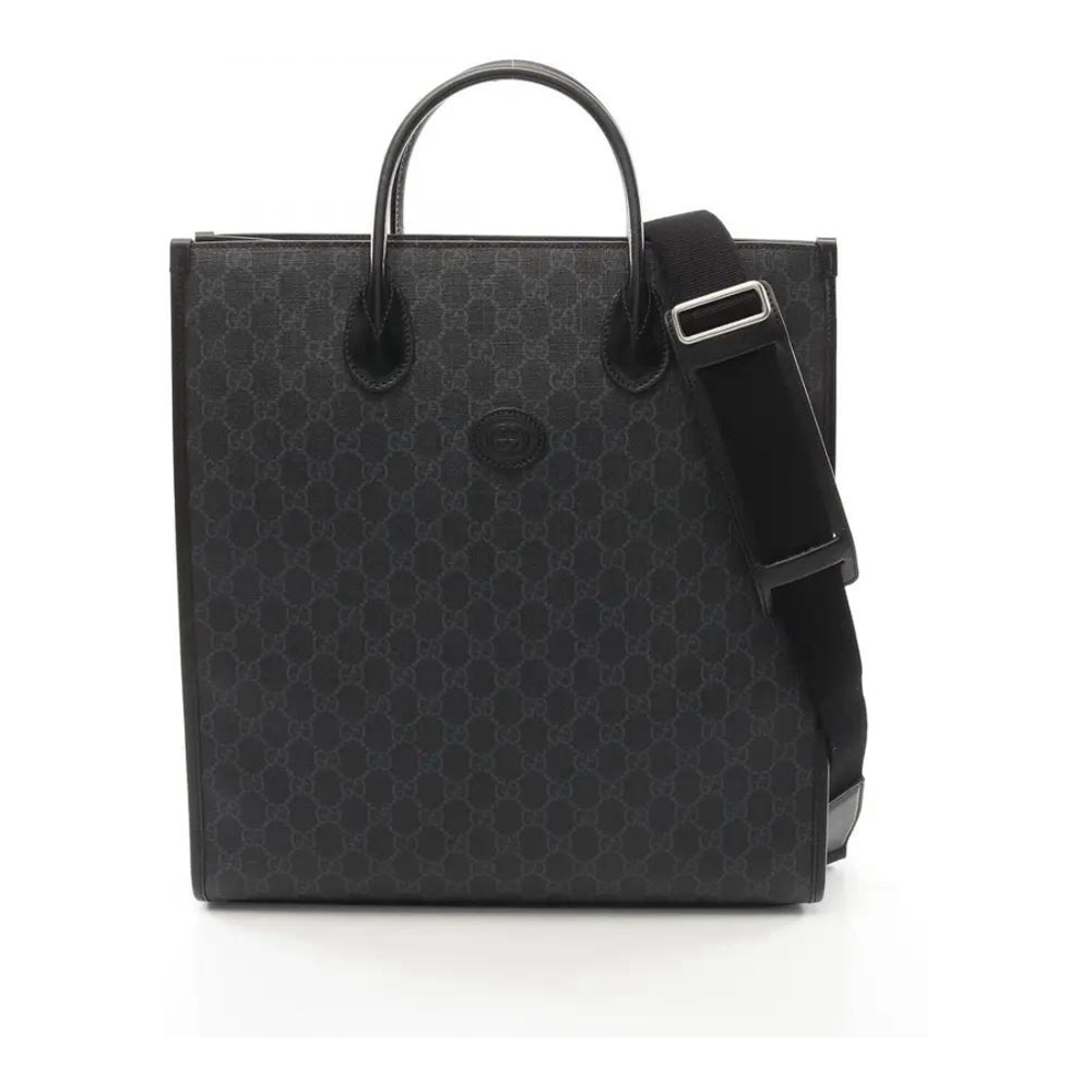 Women's 'Interlocking G GG Supreme Coated' Tote Bag
