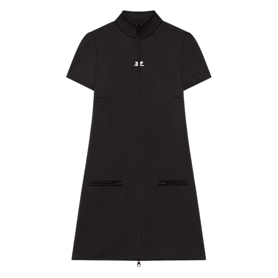 Robe à manches courtes 'Zip-Front' pour Femmes