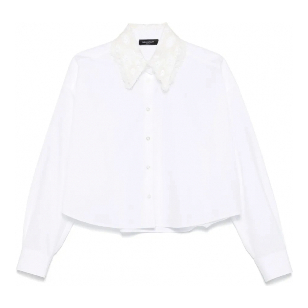 Chemise 'Embellished-Collar' pour Femmes