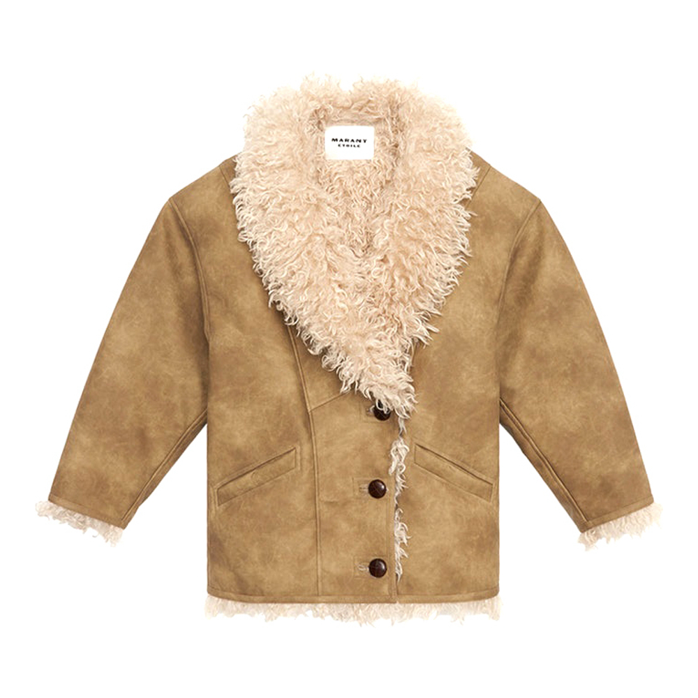 Manteau 'Clea Faux Shearling' pour Femmes