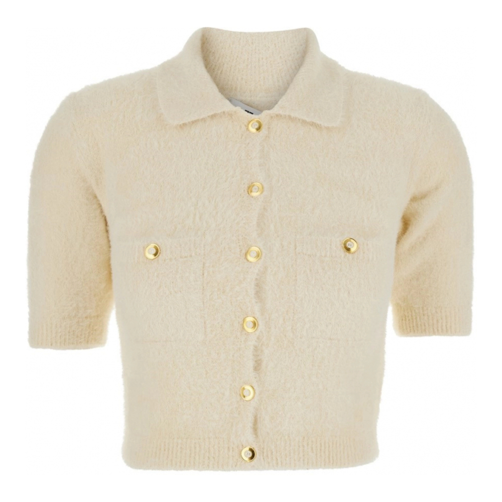 Women's 'Classic Collar And Front Pockets' Sweater