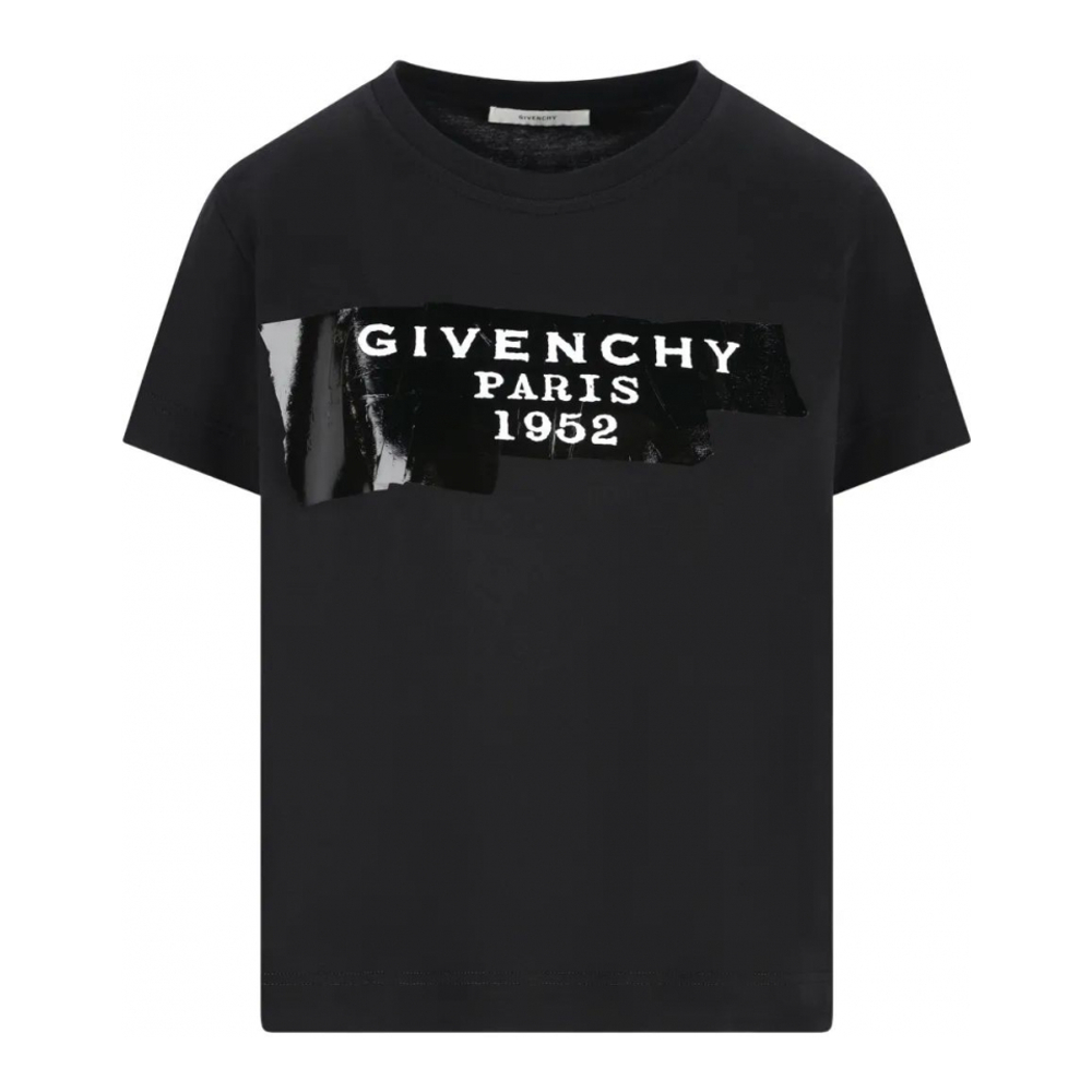 'Logo-Print' T-Shirt für Damen