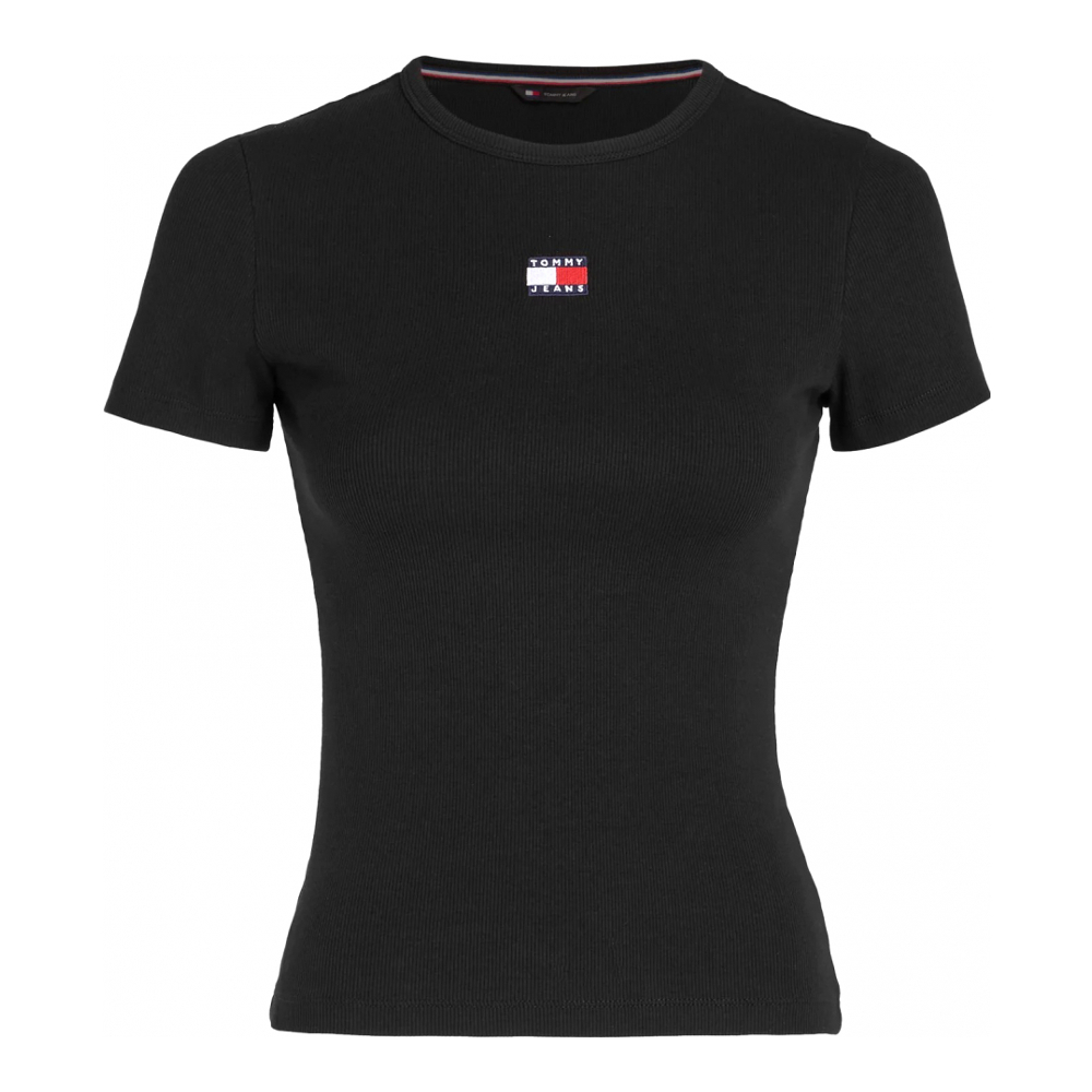 T-shirt 'Badge Ribbed' pour Femmes