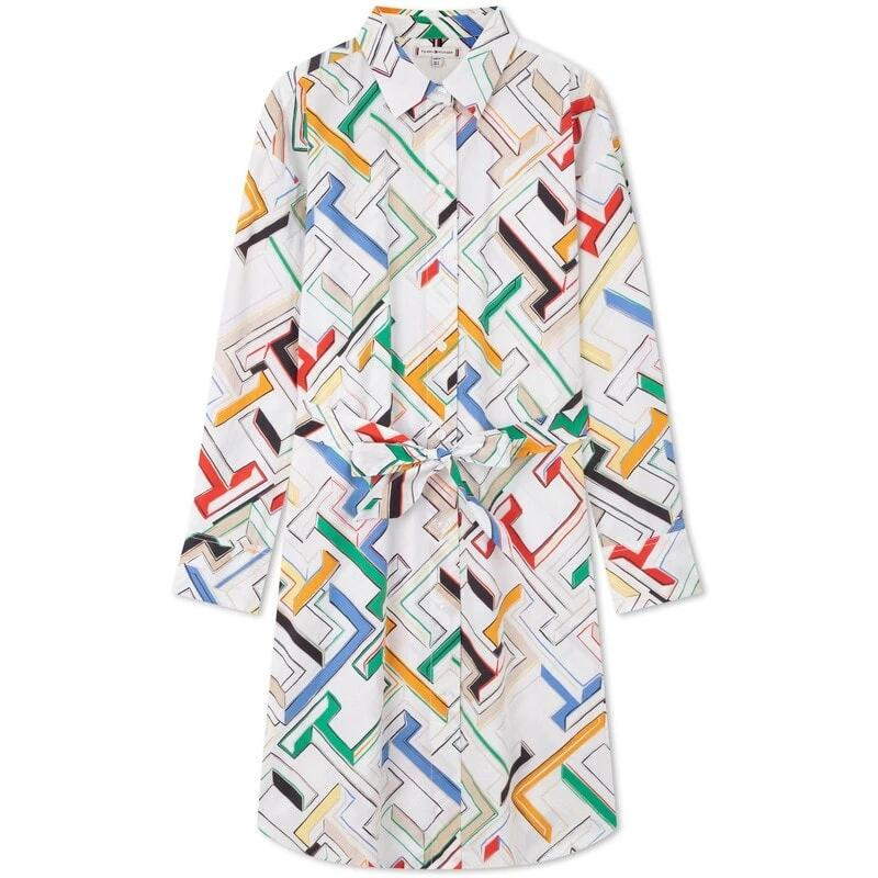 Robe chemise 'Monogram-Print' pour Femmes