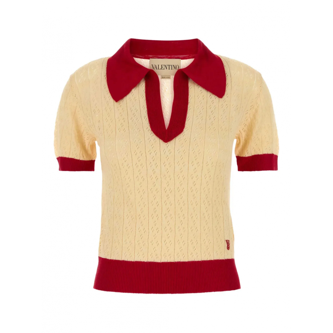 Polo 'Two-Tone Knitted' pour Femmes