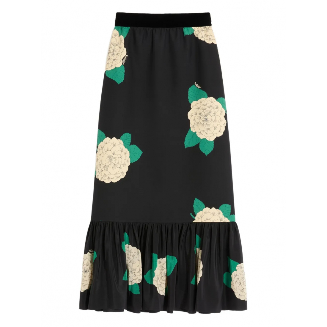 Women's 'Apres L'Hiver-Print' Midi Skirt
