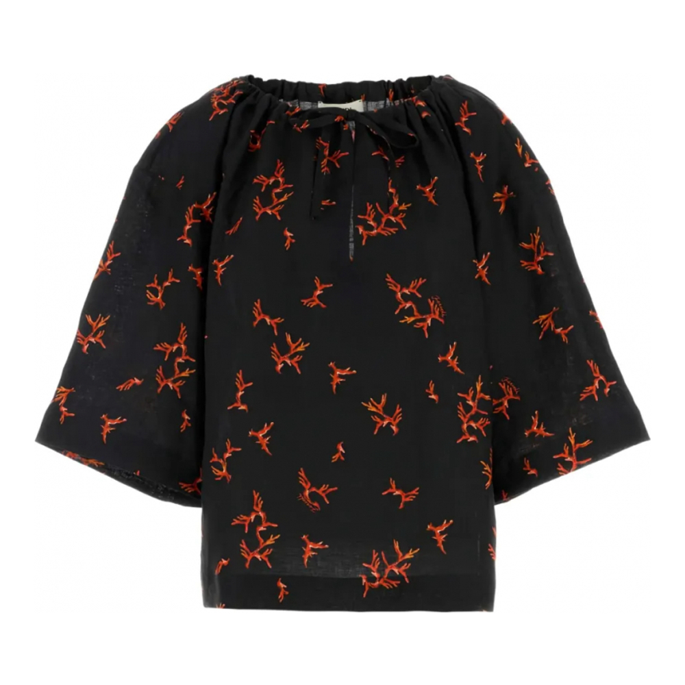 Blouse à manches 3/4 'Printed' pour Femmes