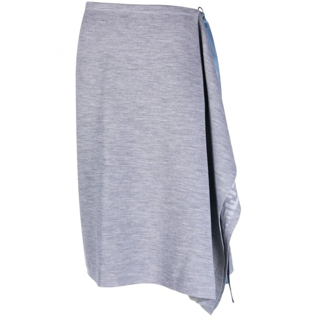 Women's 'Asymmetric Knitted' Wrap Skirt