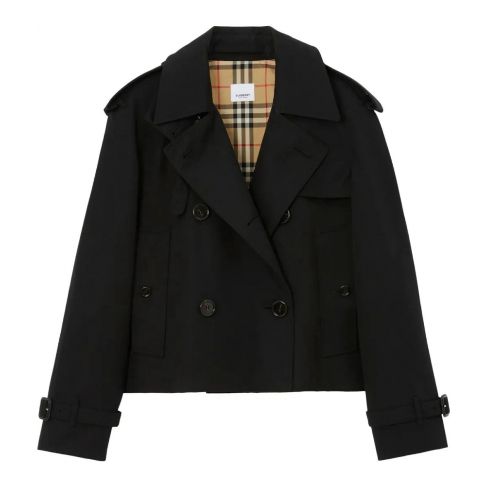 Trench 'Double-Breasted Cropped' pour Femmes