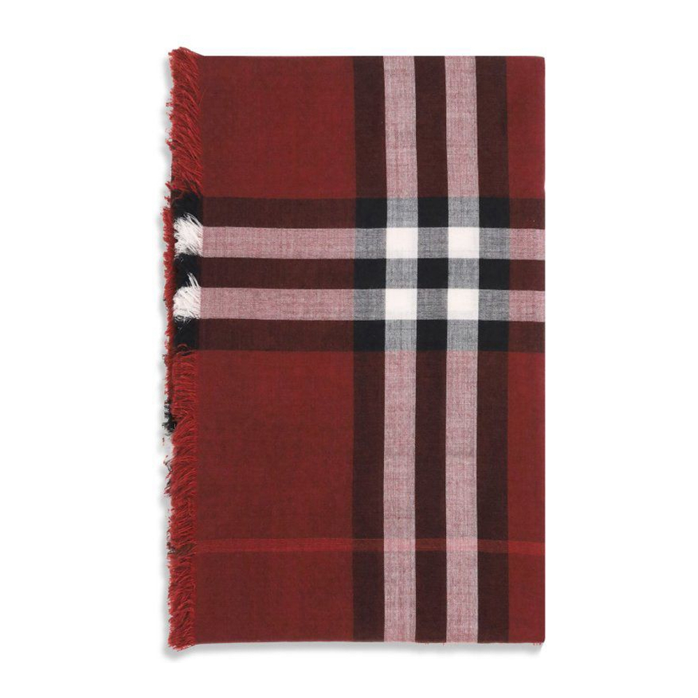 Foulard 'Reversible Checked Frayed-Edge'