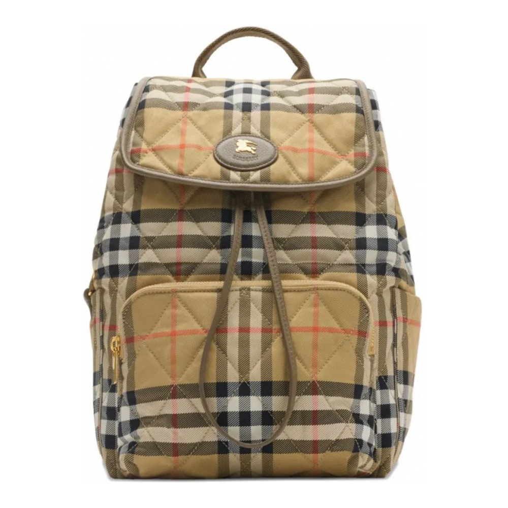 Women's 'Horseshoe Checked-Pattern' Backpack