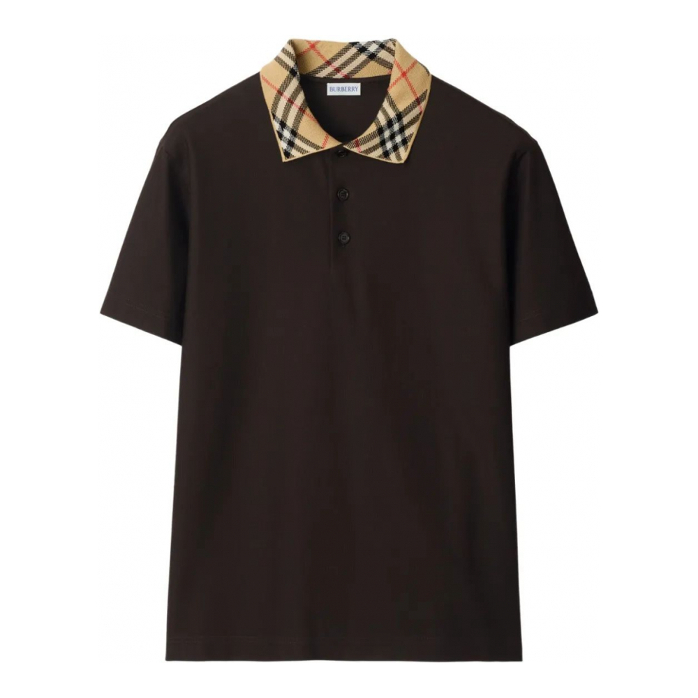 Polo 'Check Collar' pour Hommes