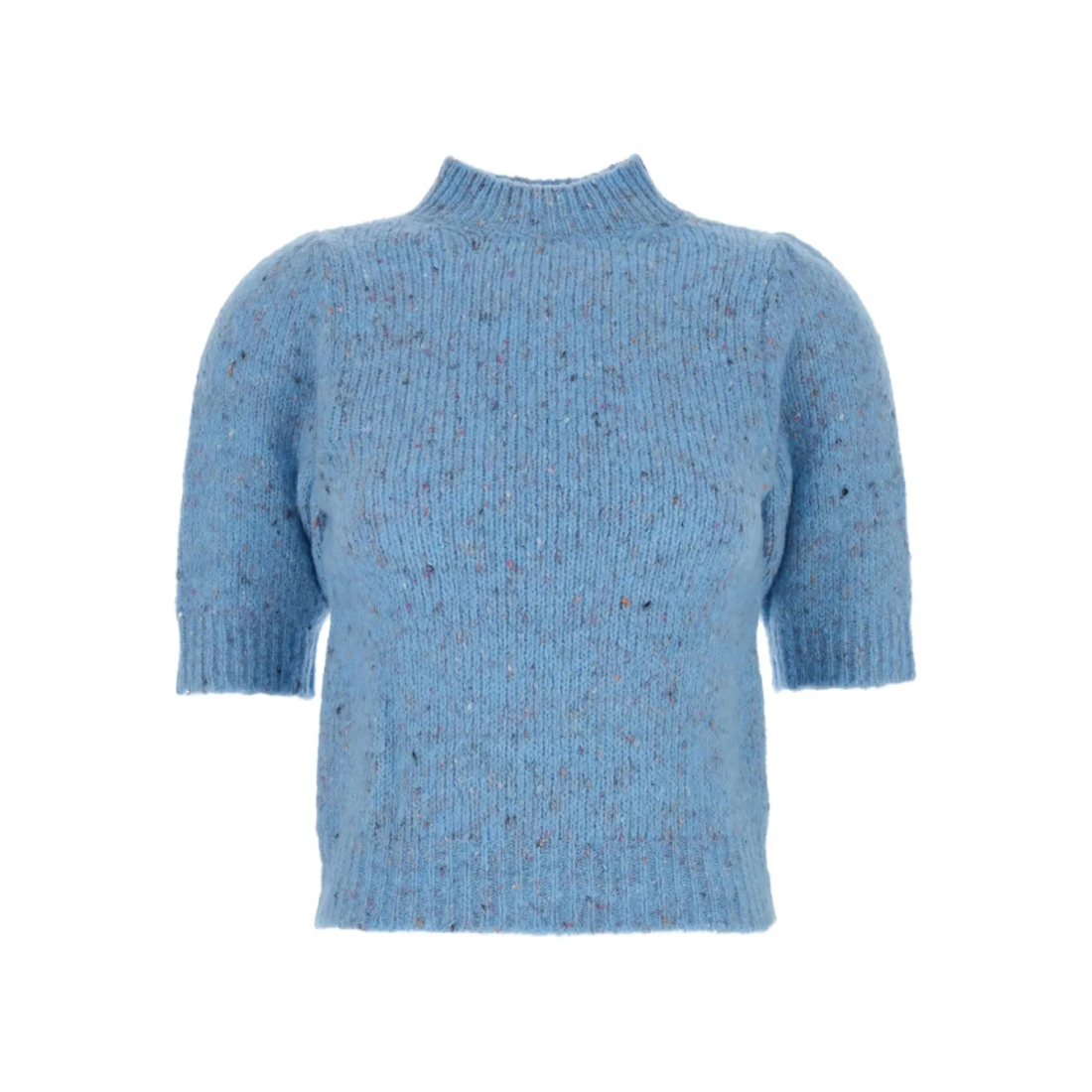 Top 'Puff-Sleeve Knitted' pour Femmes