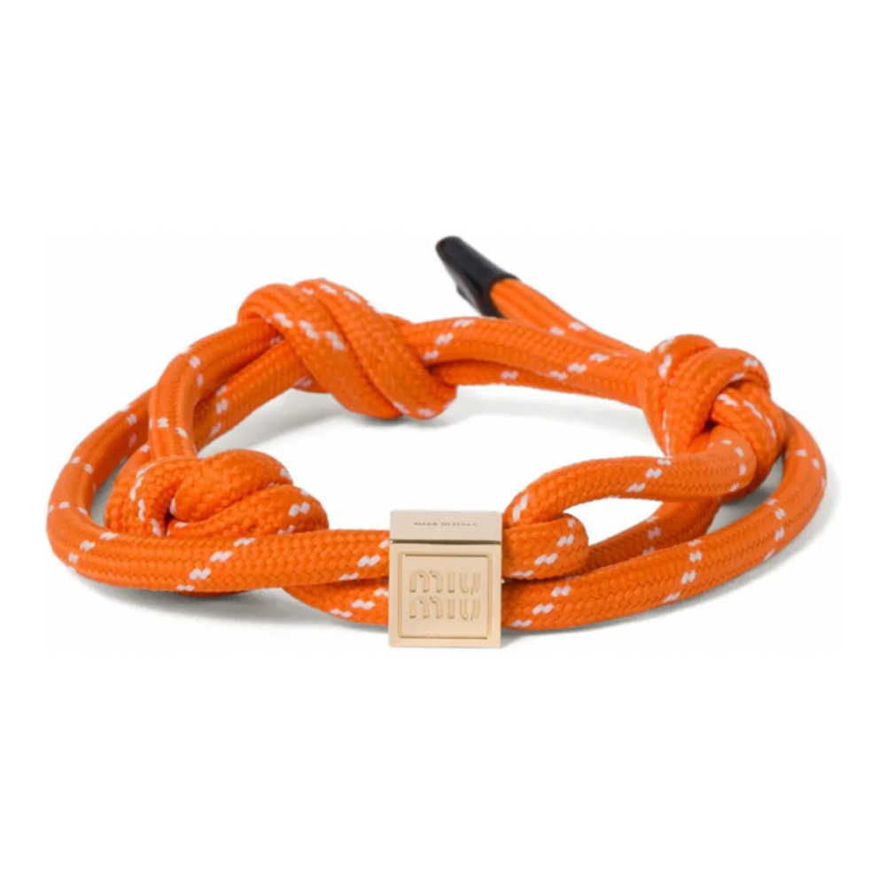 'Logo-Charm Rope' Armband für Damen