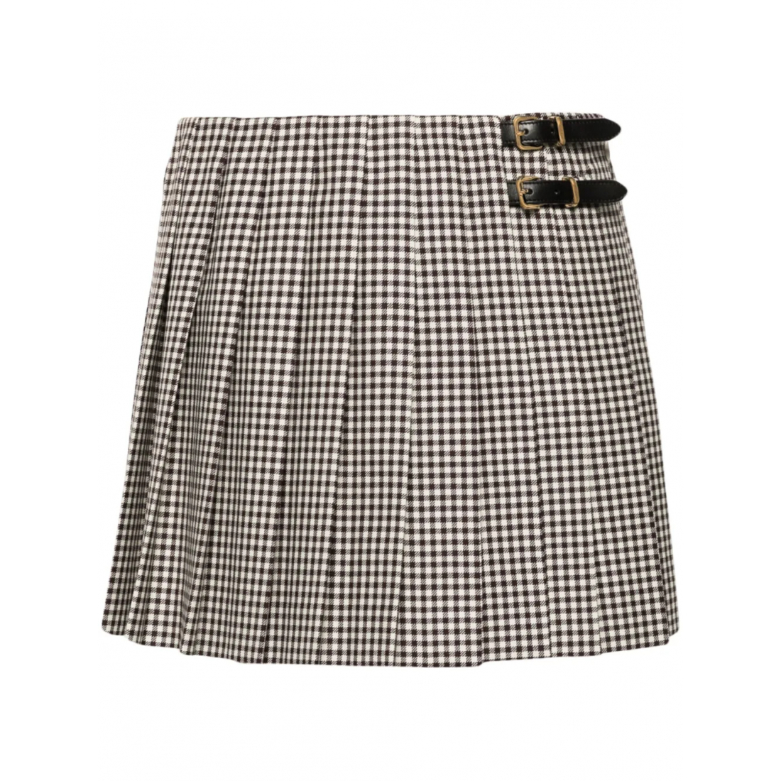 Women's 'Checked Pleated' Mini Skirt