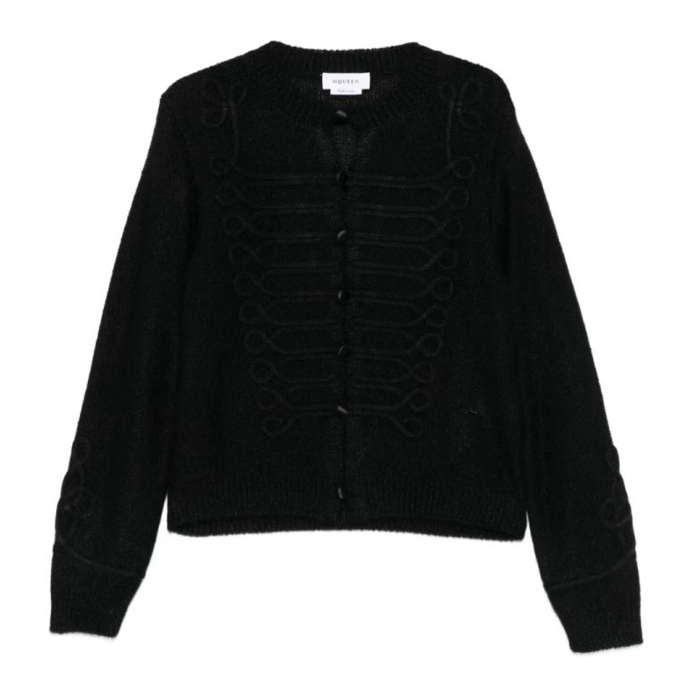 Cardigan 'Braided-Detail Button' pour Hommes