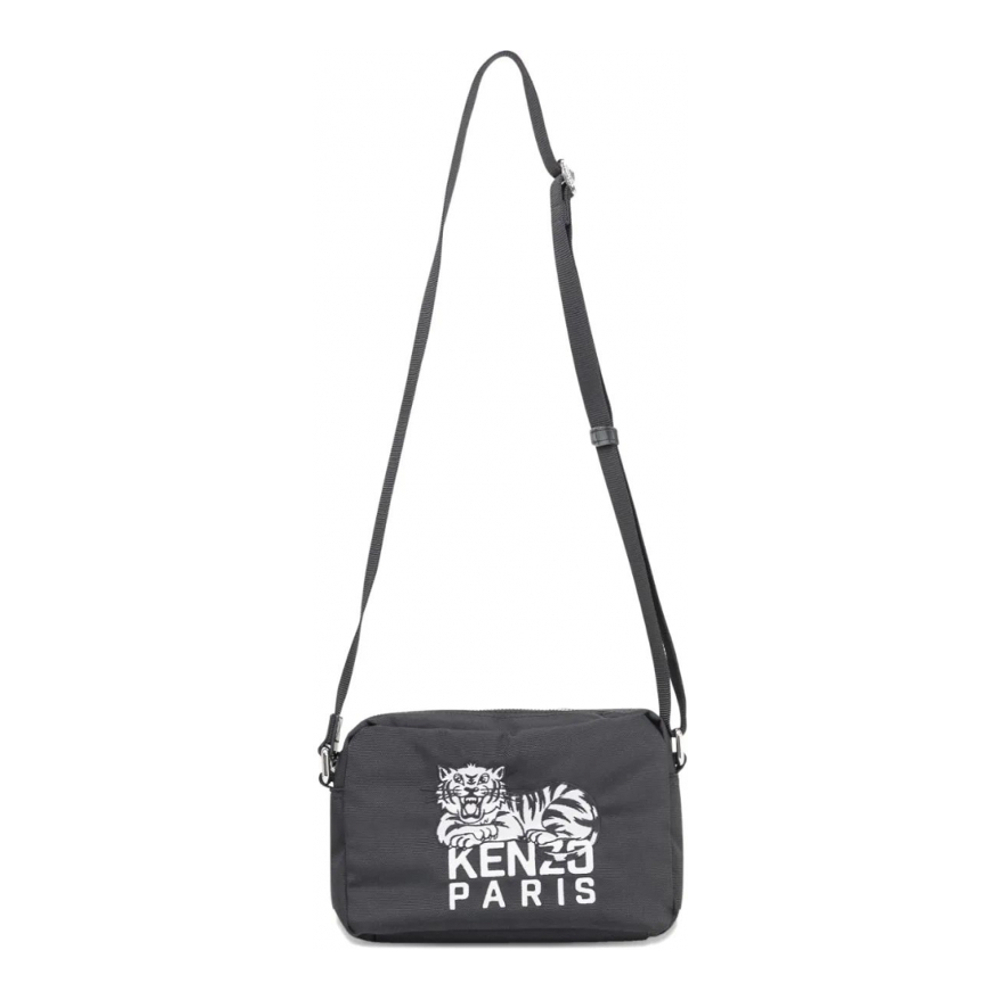 Men's 'Tiger-Embroidered' Messenger Bag