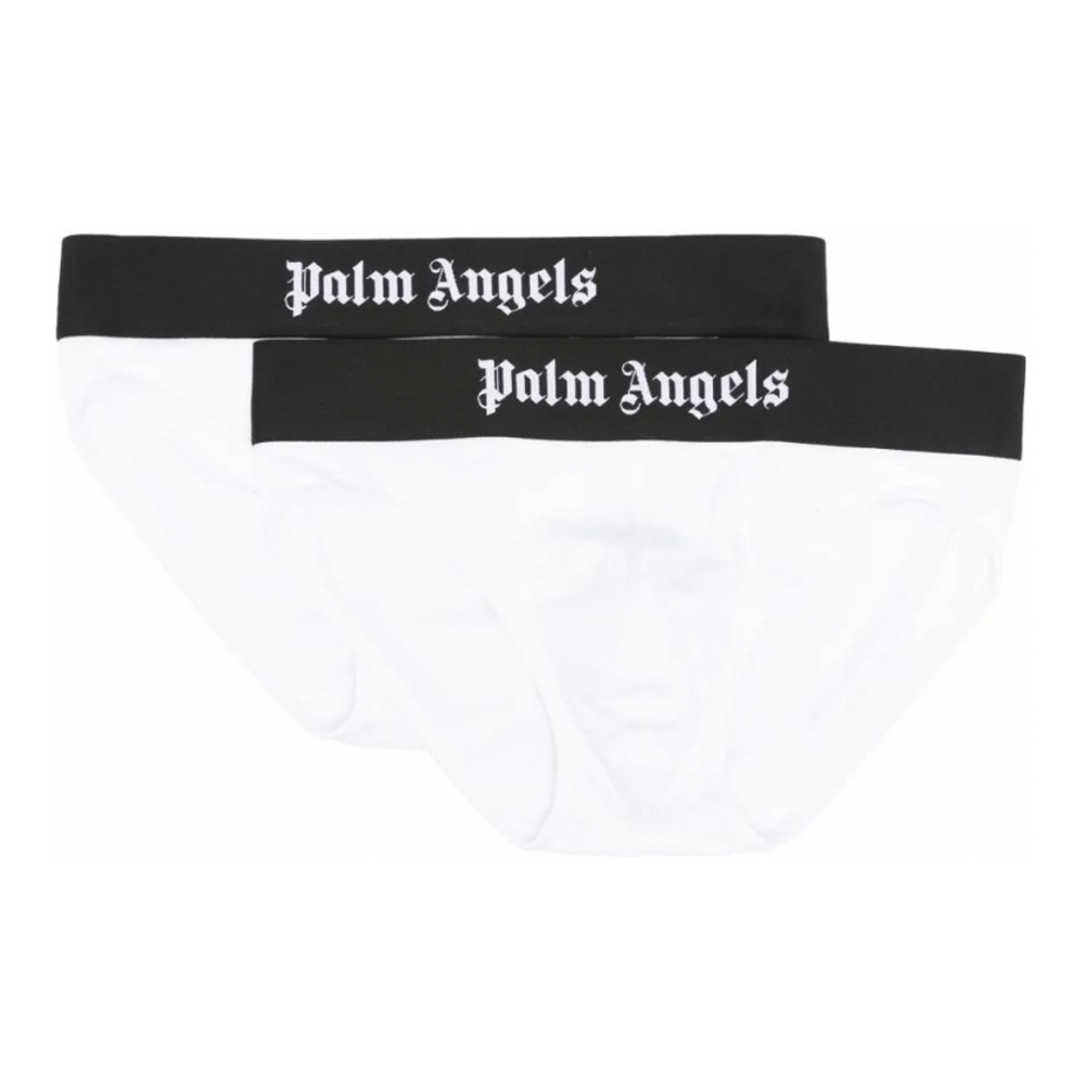 Slip 'Logo-Print' pour Hommes - 2 Pièces