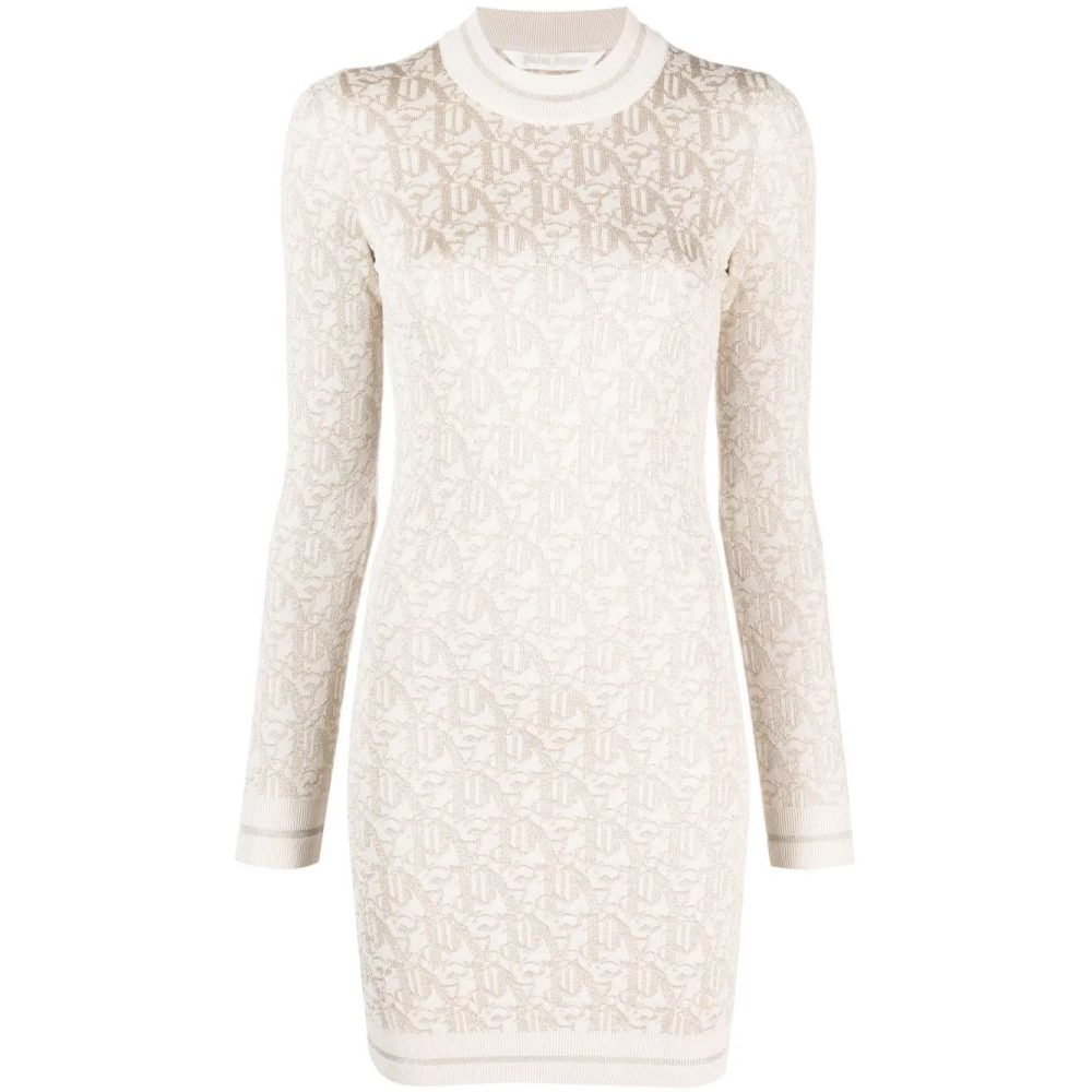 Robe mini 'Monogram-Jacquard Knitted' pour Femmes