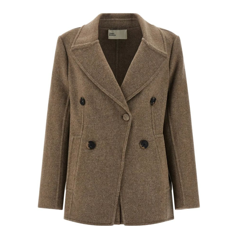 Veste 'Double-Breasted Lapel-Collar' pour Femmes