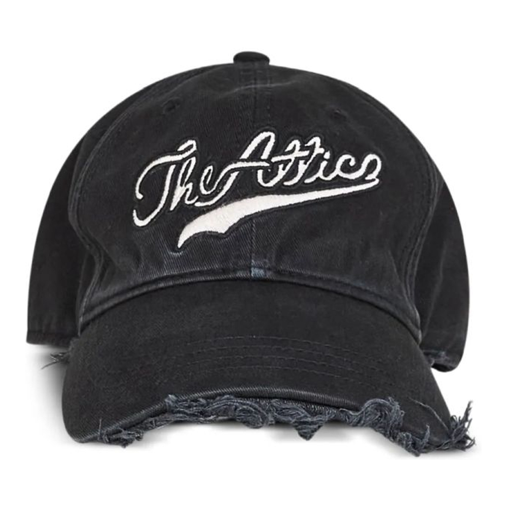 Casquette 'Logo-Embroidered Frayed-Edge' pour Femmes