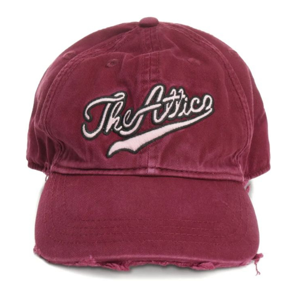 Casquette 'Logo-Embroidered Frayed-Edge' pour Femmes