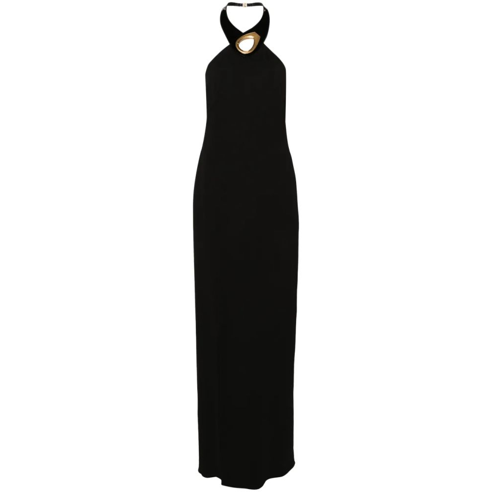 Women's 'Halterneck Crepe' Gown