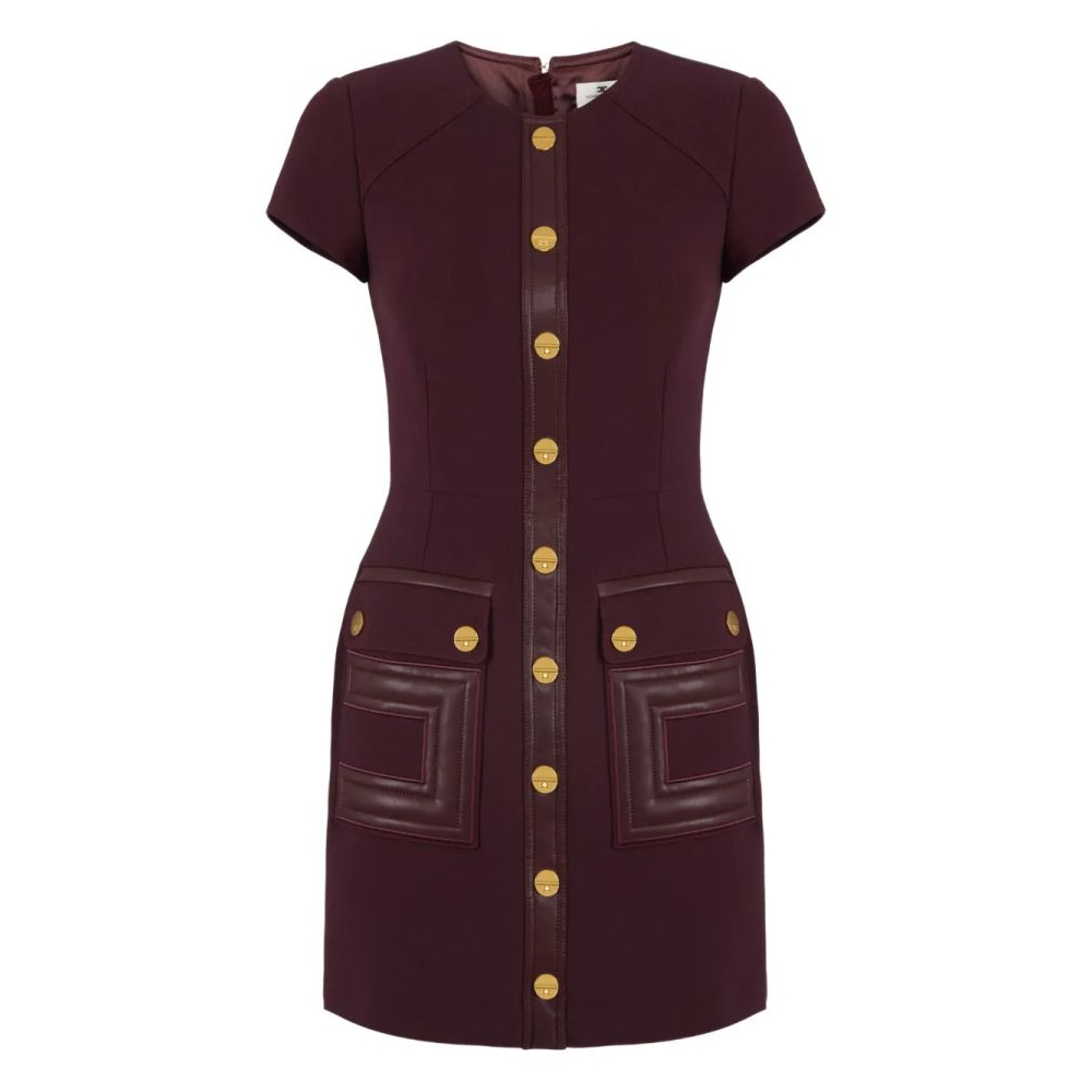 Women's 'Button-Detailed Pocket' Mini Dress